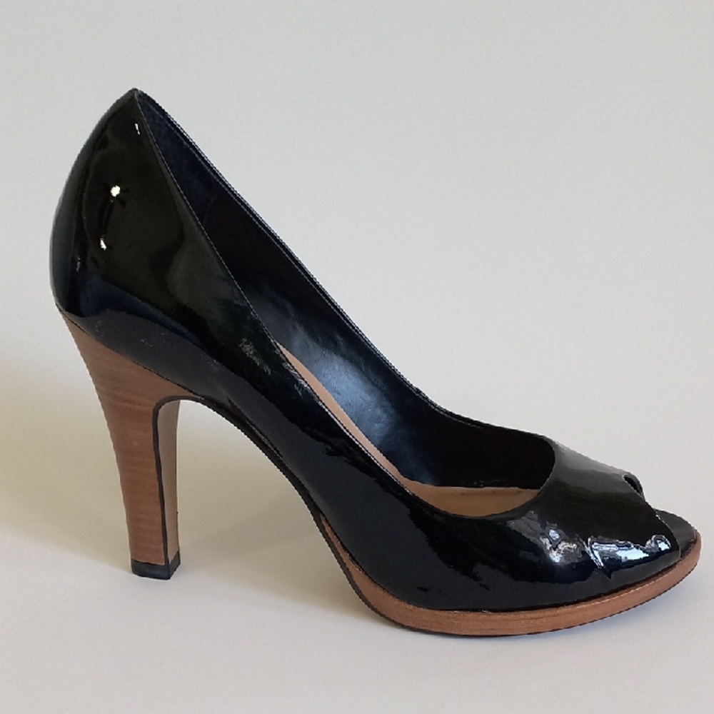 Elegant Black Patent Leather Heels